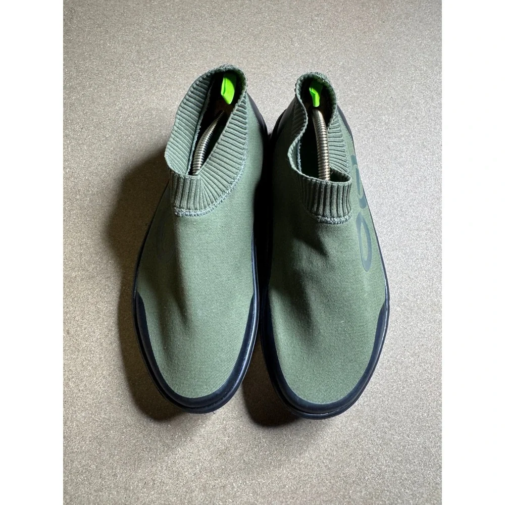 OOFOS OOmg Sport Low Shoe Forest Green Recovery Slip On Mens 11 EU 44